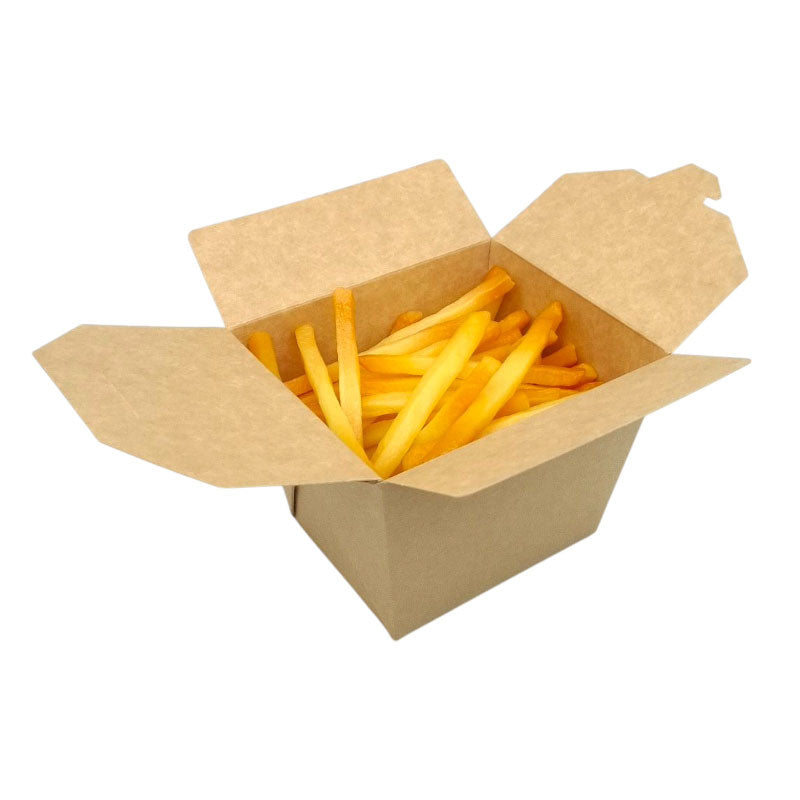 Box 153 the perfect fast food companion made from eco-friendly craft paper.