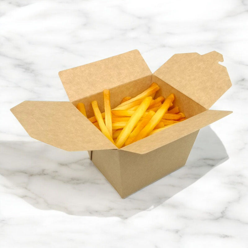 Box 153 the perfect fast food companion made from eco-friendly craft paper.