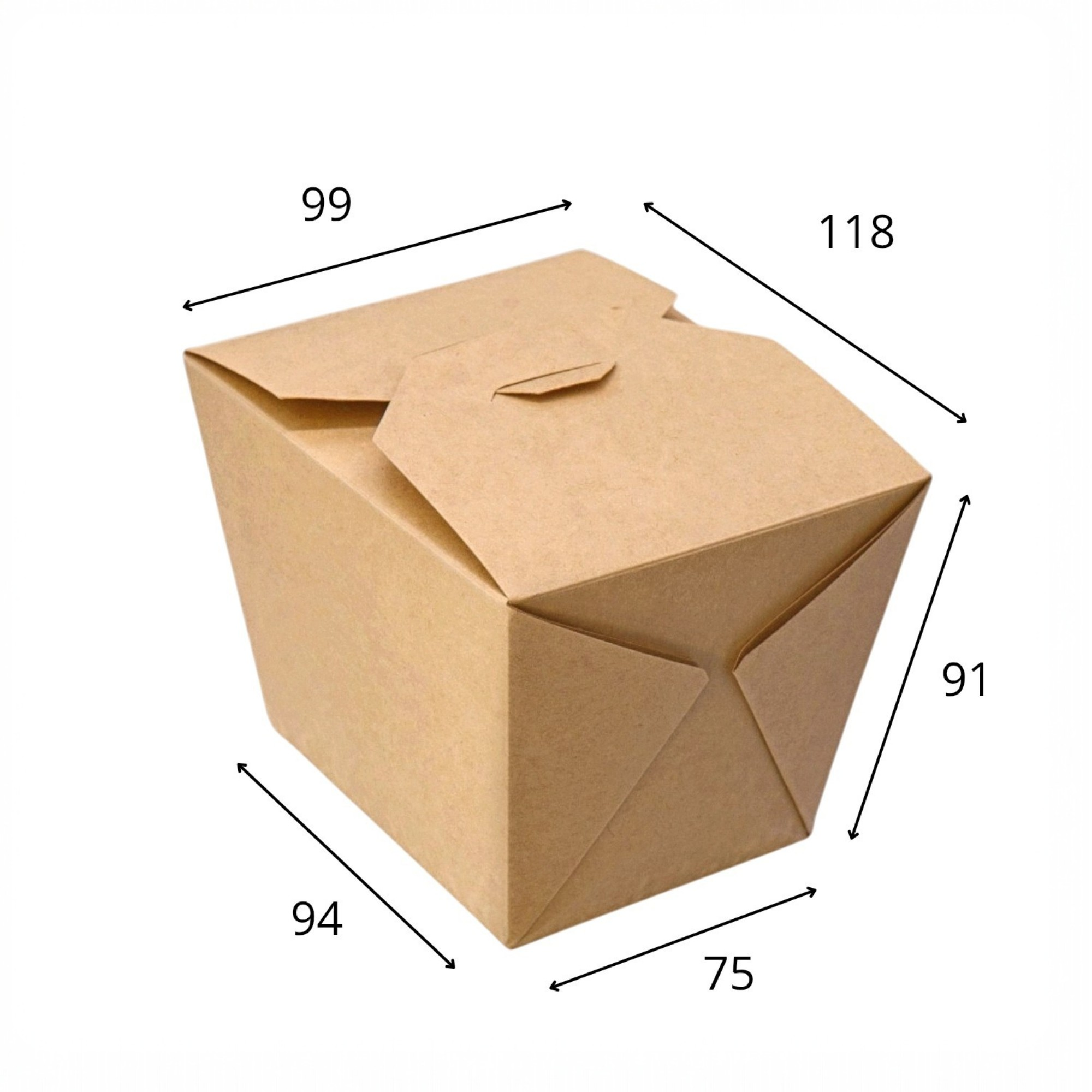 Box 153 the perfect fast food companion made from eco-friendly craft paper.
