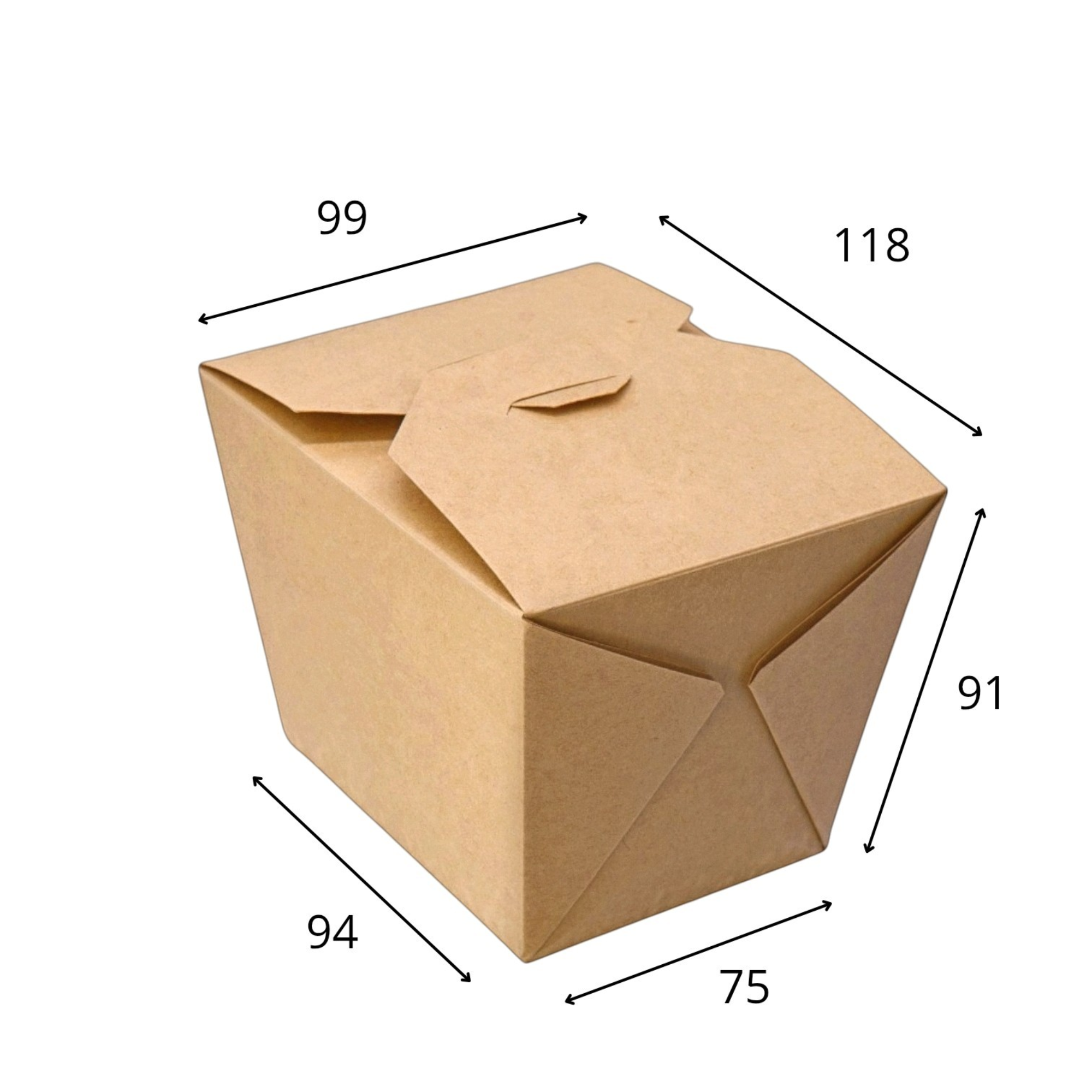 Box 153 the perfect fast food companion made from eco-friendly craft paper.