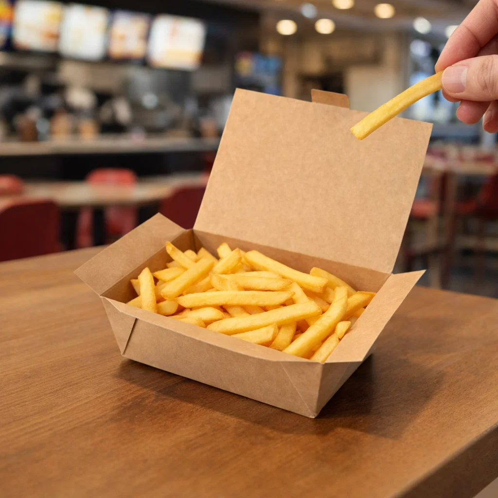 Box 120. Flat box for flat dishes.